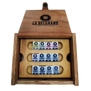 Kit Acuarelas Profesionales La Belgrano de madera