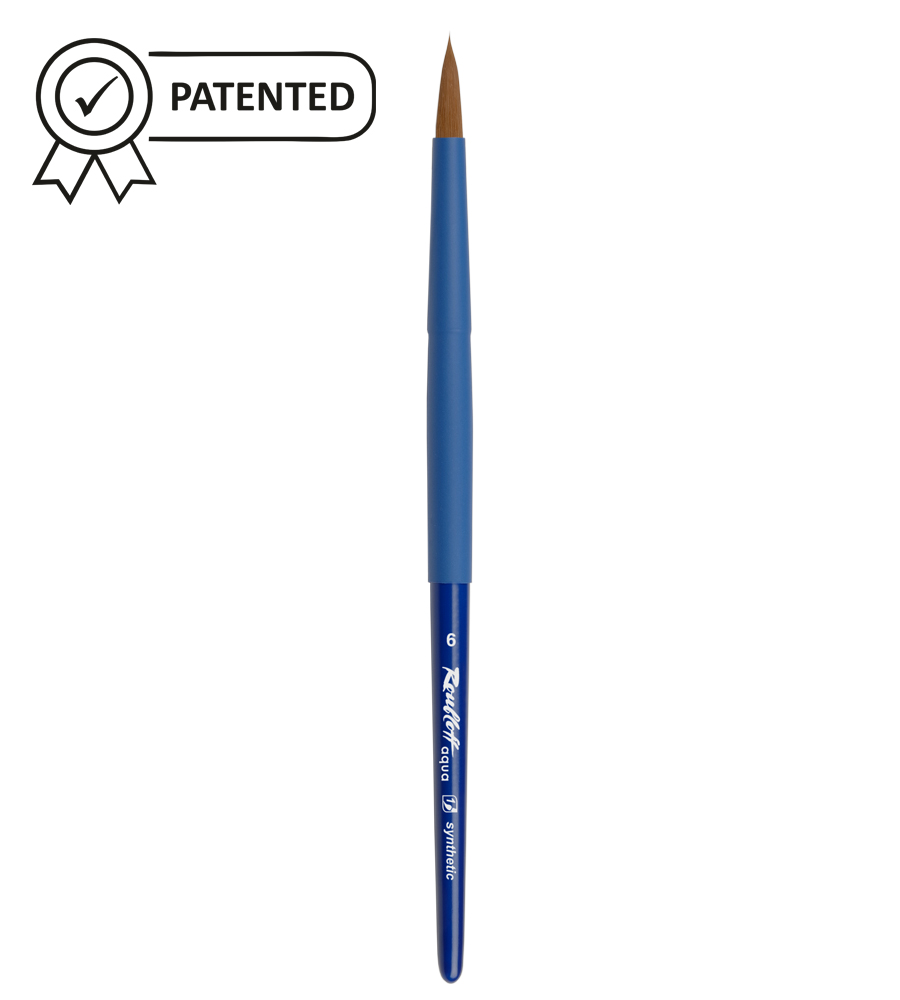 Roubloff Aqua blue round #6