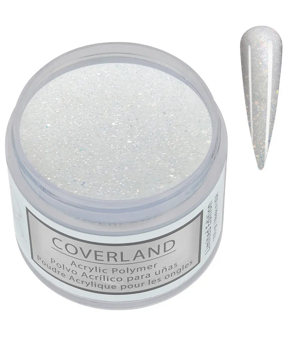 Coverland Acrylic Powder 1.5 oz “Frosted Diamonds” White – Limited Edition