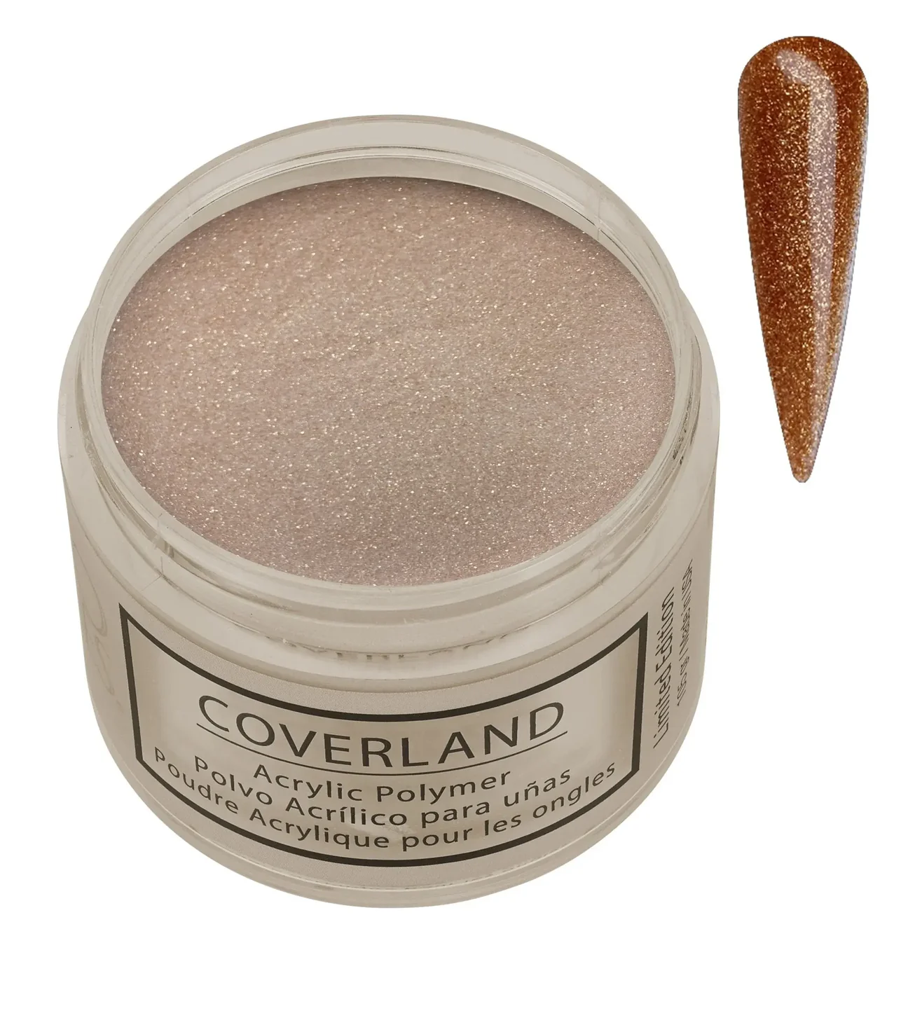 Polvo acrílico Coverland de 1,5 oz “Golden Touch” dorado – Edición limitada