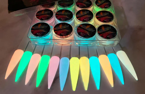 Tones Glow In The Dark Pigmentos Kit 12 Unidades - Imagen 2